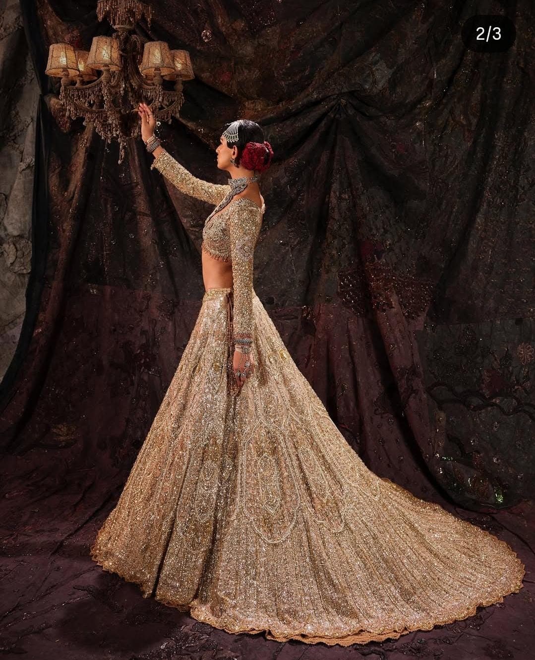 Crimson Zardozi Heritage Lehenga